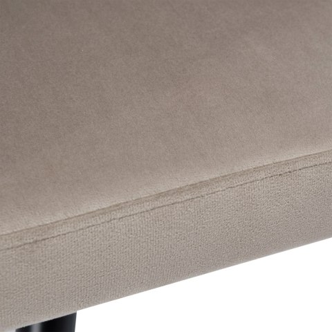 Krzesło welurowe plecione ASTON VELVET taupe Krzesło welurowe plecione ASTON VELVET taupe