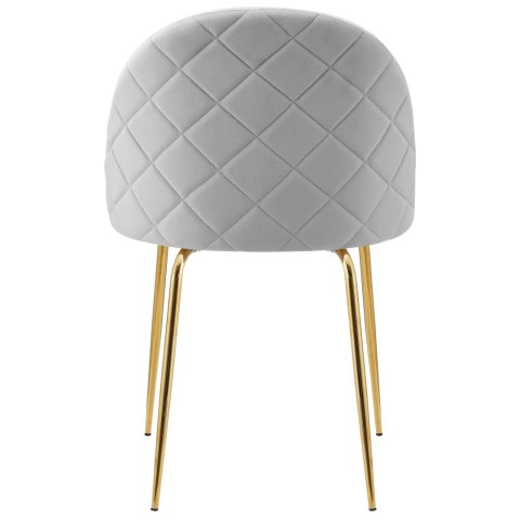 Krzesło welurowe Fargo Gold Velvet szare Krzesło welurowe Fargo Gold Velvet szare
