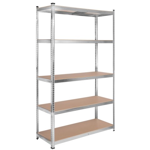 Regał stalowy magazynowy 200kg 5 poziomów 205x120x45 cm ocynkowany Regał stalowy magazynowy 200kg 5 poziomów 205x120x45 cm ocynkowany