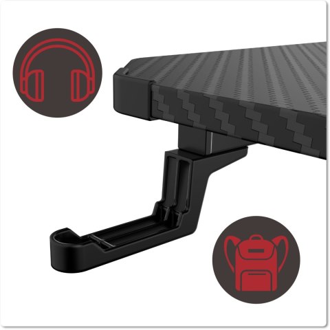 Biurko gamingowe SHADOW GAMER 1.1 160 cm podkładka Biurko gamingowe SHADOW GAMER 1.1 160 cm podkładka