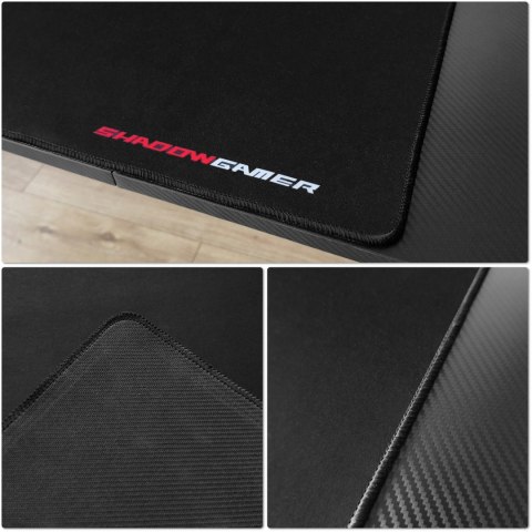 Biurko gamingowe SHADOW GAMER 2.0 140 cm LED RGB podkładka Biurko gamingowe SHADOW GAMER 2.0 140 cm LED RGB podkładka