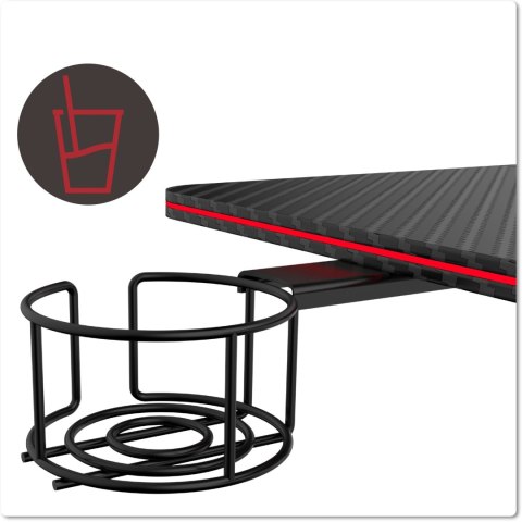 Biurko gamingowe SHADOW GAMER elektryczne 2.0 LED RGB 120 cm Biurko gamingowe SHADOW GAMER elektryczne 2.0 LED RGB 120 cm