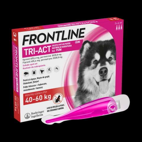 FRONTLINE Tri-Act Dla Psów 3x6ml Frontline (Boehringer Ingelheim) FRONTLINE Tri-Act Dla Psów 3x6ml Frontline (Boehringer Ingelheim)