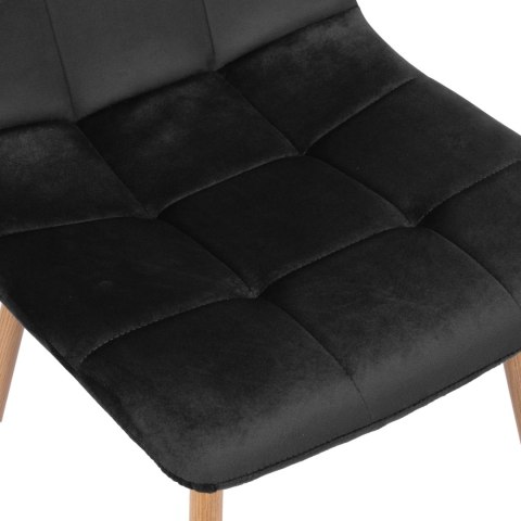 Krzesło welurowe MONTANA VELVET czarne Krzesło welurowe MONTANA VELVET czarne
