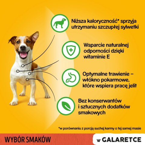 Pedigree Mokra Karma Dla Dorosłych Psów W Galaretce (Z Wołowiną, Z Drobiem) 4x100g Pedigree Pedigree Mokra Karma Dla Dorosłych Psów W Galaretce (Z Wołowiną, Z Drobiem) 4x100g Pedigree