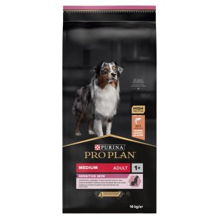 Purina Pro Plan Medium Adult Sensitive Skin Optiderma Łosoś I Ryż 14kg Purina Pro Plan