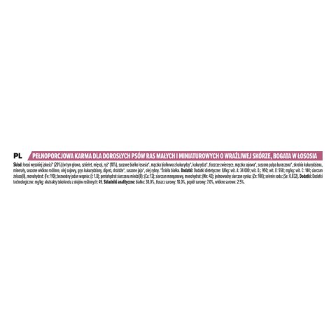 Purina Pro Plan Small & Mini Adult Sensitive Optiderma Łosoś I Ryż 7kg Purina Pro Plan Purina Pro Plan Small & Mini Adult Sensitive Optiderma Łosoś I Ryż 7kg Purina Pro Plan