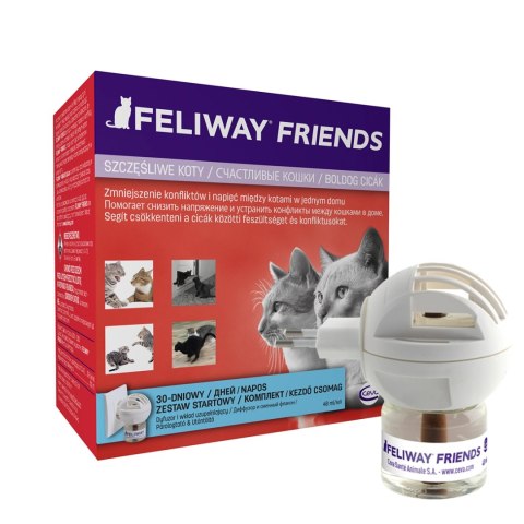 Ceva Animal Health Polska Sp. Z O.o Feliway Friends Dyfuzor 48ml + Wkład 48ml Ceva Animal Health Polska Sp. z o.o. Ceva Animal Health Polska Sp. Z O.o Feliway Friends Dyfuzor 48ml + Wkład 48ml Ceva Animal Health Polska Sp. z o.o.