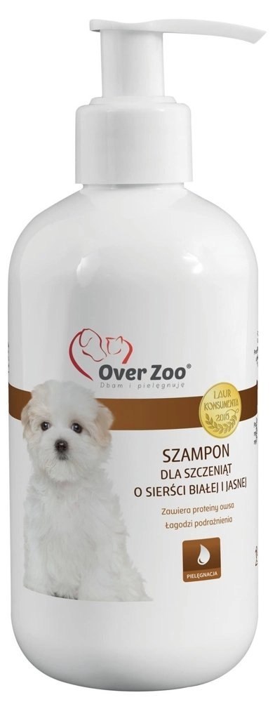 OVER ZOO Szampon Dla Szczeniąt O Jasnej/Białej Sierści 250ml Over Zoo OVER ZOO Szampon Dla Szczeniąt O Jasnej/Białej Sierści 250ml Over Zoo