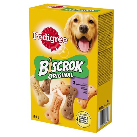 Pedigree Biscrok Ciasteczka Dla Dorosłych Psów W Kształcie Kostek Z Jagnięciną, Kurczakiem I Wołowiną 500g Pedigree Pedigree Biscrok Ciasteczka Dla Dorosłych Psów W Kształcie Kostek Z Jagnięciną, Kurczakiem I Wołowiną 500g Pedigree