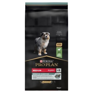 Purina Pro Plan Medium Puppy Sensitive Optidigest Jagnięcina I Ryż 12kg Purina Pro Plan