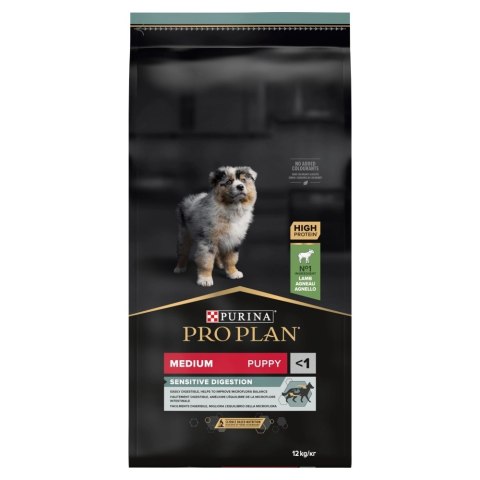 Purina Pro Plan Medium Puppy Sensitive Optidigest Jagnięcina I Ryż 12kg Purina Pro Plan Purina Pro Plan Medium Puppy Sensitive Optidigest Jagnięcina I Ryż 12kg Purina Pro Plan