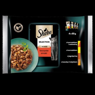 Sheba Saszetka Selection In Sauce Soczyste Smaki 4x85g Sheba