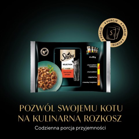 Sheba Saszetka Selection In Sauce Soczyste Smaki 4x85g Sheba Sheba Saszetka Selection In Sauce Soczyste Smaki 4x85g Sheba