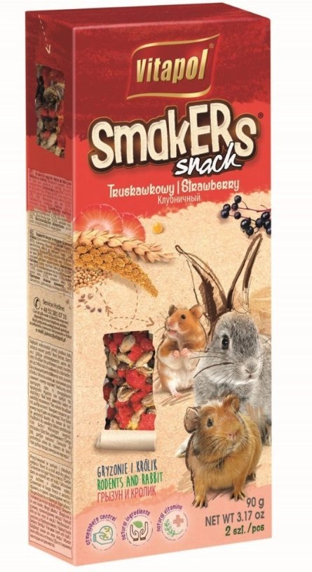 Vitapol Smakers Truskawkowy Dla Gryzoni 2szt Vitapol Vitapol Smakers Truskawkowy Dla Gryzoni 2szt Vitapol