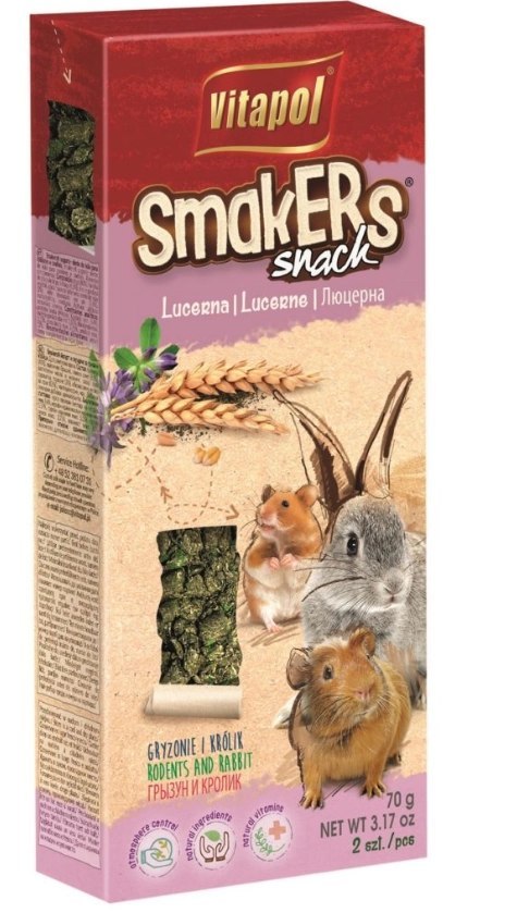 Vitapol Smakers Z Lucerną Dla Gryzoni 2szt Vitapol Vitapol Smakers Z Lucerną Dla Gryzoni 2szt Vitapol
