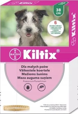 Bayer Kiltix Obroża Na Kleszcze I Pchły Dla Psa 38cm Bayer Bayer Kiltix Obroża Na Kleszcze I Pchły Dla Psa 38cm Bayer