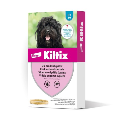 Bayer Kiltix Obroża Na Kleszcze I Pchły Dla Psa 53cm Bayer Bayer Kiltix Obroża Na Kleszcze I Pchły Dla Psa 53cm Bayer