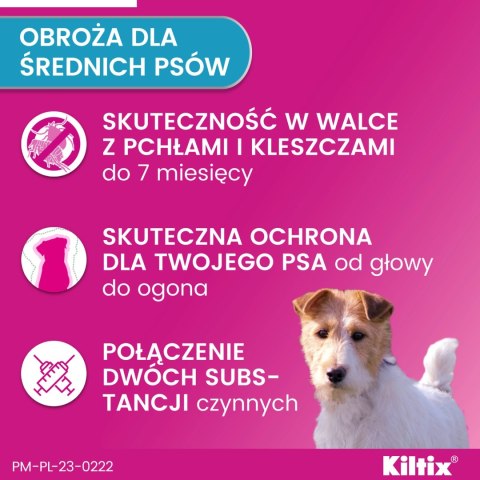 Bayer Kiltix Obroża Na Kleszcze I Pchły Dla Psa 53cm Bayer Bayer Kiltix Obroża Na Kleszcze I Pchły Dla Psa 53cm Bayer