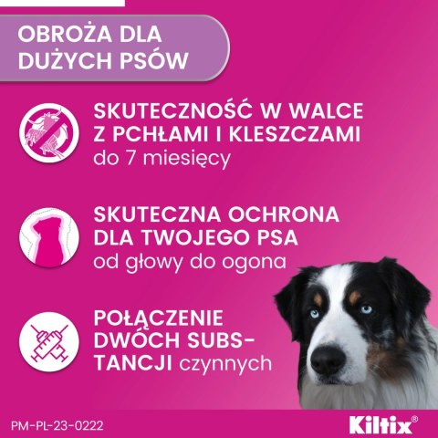 Bayer Kiltix Obroża Na Kleszcze I Pchły Dla Psa 70cm Bayer Bayer Kiltix Obroża Na Kleszcze I Pchły Dla Psa 70cm Bayer
