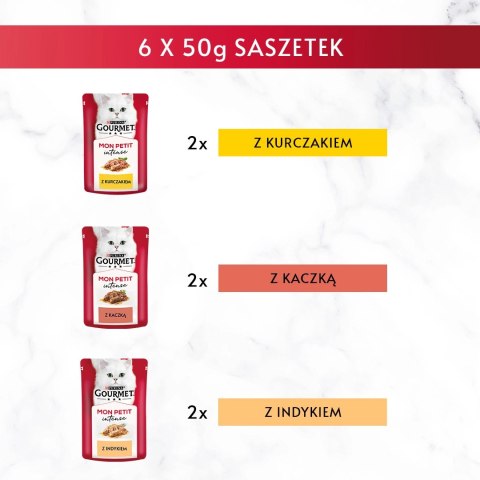 GOURMET Mon Petit Drobiowe Fileciki 6x50g Gourmet GOURMET Mon Petit Drobiowe Fileciki 6x50g Gourmet