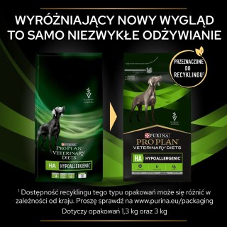 PURINA Pro Plan Veterinary Diets HA Hypoallergenic Dog 3kg PRO PLAN Veterinary Diets
