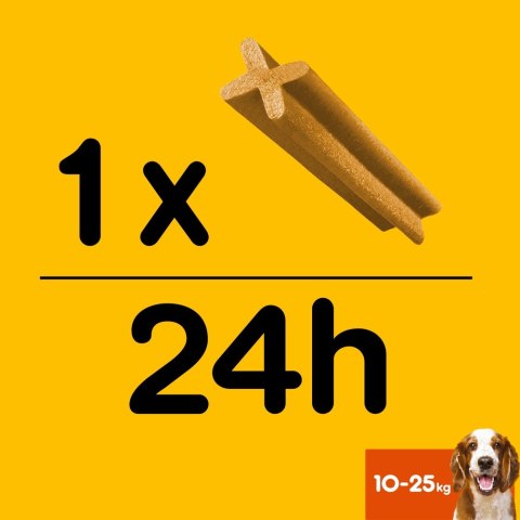 Pedigree DentaStix Przysmak Dentystyczny Dla Psów Od 4 Miesiąca I Wadze 10-25kg 180g Pedigree Pedigree DentaStix Przysmak Dentystyczny Dla Psów Od 4 Miesiąca I Wadze 10-25kg 180g Pedigree