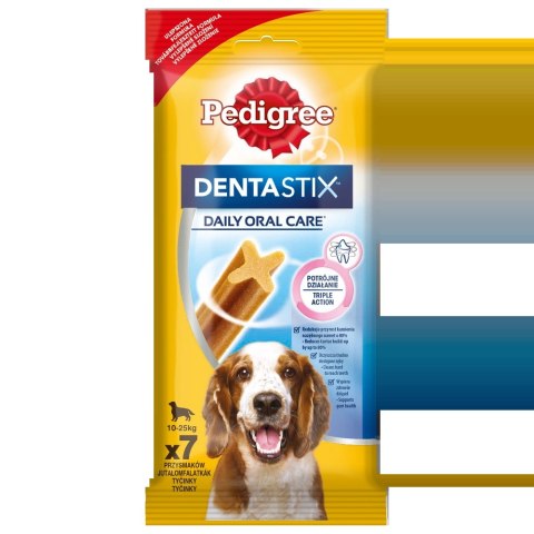 Pedigree DentaStix Przysmak Dentystyczny Dla Psów Od 4 Miesiąca I Wadze 10-25kg 180g Pedigree Pedigree DentaStix Przysmak Dentystyczny Dla Psów Od 4 Miesiąca I Wadze 10-25kg 180g Pedigree