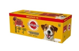 Pedigree Mokra Karma Dla Dorosłych Psów W Galaretce Mix Smaków (Z Wołowiną, Z Kurczakiem, Z Jagnięciną, Z Drobiem) 40x100g Pedigree