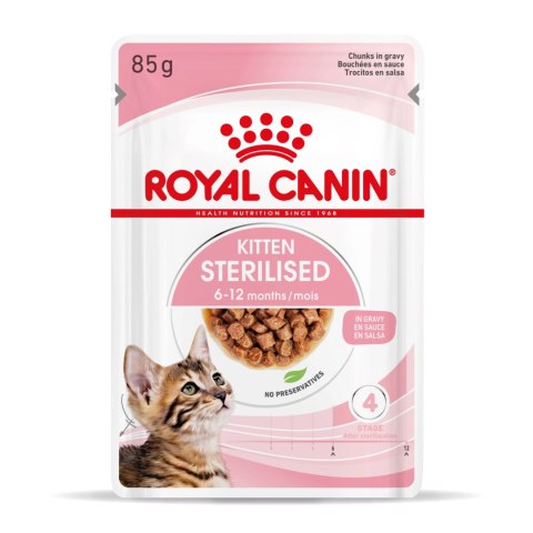 ROYAL CANIN Kitten Sterilised Sauce 12x85g Royal Canin ROYAL CANIN Kitten Sterilised Sauce 12x85g Royal Canin