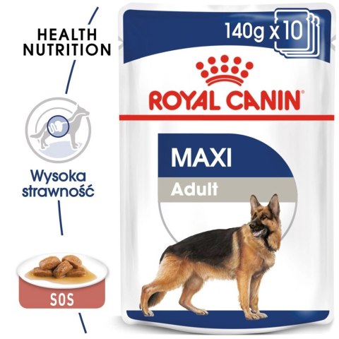 ROYAL CANIN Maxi Adult 10x140g Royal Canin ROYAL CANIN Maxi Adult 10x140g Royal Canin