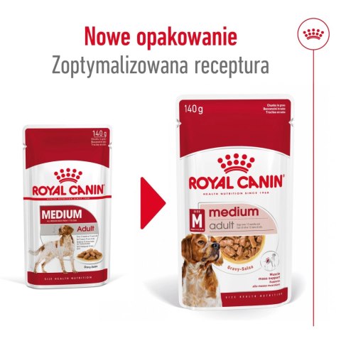 ROYAL CANIN Medium Adult 10x140g Royal Canin ROYAL CANIN Medium Adult 10x140g Royal Canin