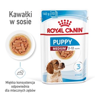ROYAL CANIN Medium Puppy 10x140g Royal Canin