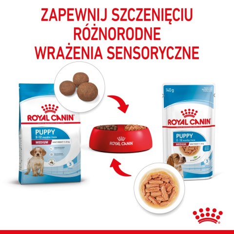 ROYAL CANIN Medium Puppy 10x140g Royal Canin ROYAL CANIN Medium Puppy 10x140g Royal Canin