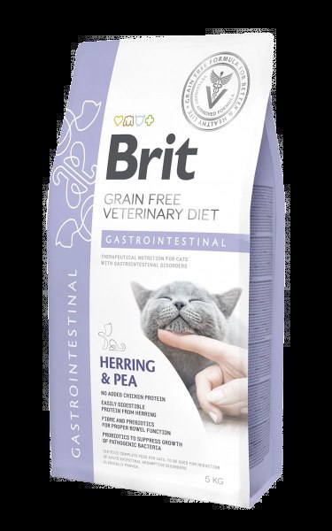 Brit Grain Free Veterinary Diet Cat Gastrointestinal Śledź Z Groszkiem 5kg Brit veterinary Brit Grain Free Veterinary Diet Cat Gastrointestinal Śledź Z Groszkiem 5kg Brit veterinary