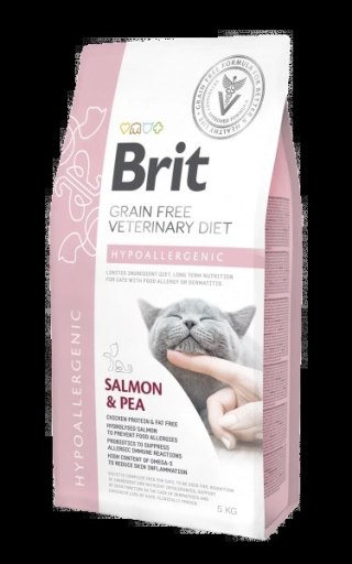 Brit Grain Free Veterinary Diet Cat Hypoallergenic Łosoś Z Groszkiem 2kg Brit veterinary