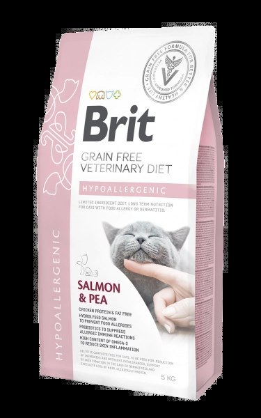 Brit Grain Free Veterinary Diet Cat Hypoallergenic Łosoś Z Groszkiem 2kg Brit veterinary Brit Grain Free Veterinary Diet Cat Hypoallergenic Łosoś Z Groszkiem 2kg Brit veterinary
