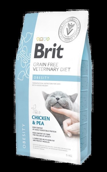 Brit Grain Free Veterinary Diet Cat Obesity Kurczak Z Groszkiem 5kg Brit veterinary Brit Grain Free Veterinary Diet Cat Obesity Kurczak Z Groszkiem 5kg Brit veterinary
