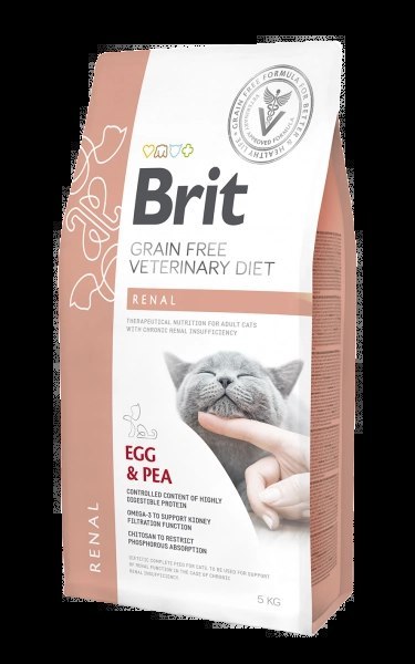 Brit Grain Free Veterinary Diet Cat Renal Jajko Z Groszkiem 5kg Brit veterinary Brit Grain Free Veterinary Diet Cat Renal Jajko Z Groszkiem 5kg Brit veterinary