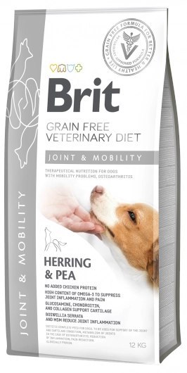 Brit Grain Free Veterinary Diet Dog Joint & Mobility Śledż Z Groszkiem 12kg Brit veterinary Brit Grain Free Veterinary Diet Dog Joint & Mobility Śledż Z Groszkiem 12kg Brit veterinary