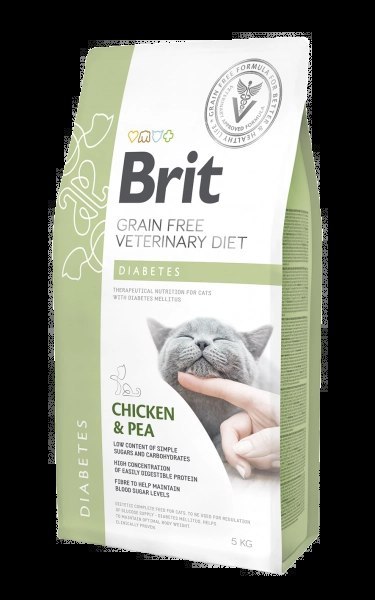 Brit Grain Free Veterinary Diets Cat Diabetes Kurczak Z Groszkiem 5kg Brit veterinary Brit Grain Free Veterinary Diets Cat Diabetes Kurczak Z Groszkiem 5kg Brit veterinary