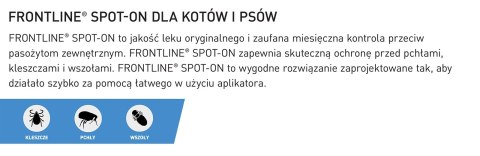 FRONTLINE Spot On Dla Kotów 3x0,5ml Frontline (Boehringer Ingelheim) FRONTLINE Spot On Dla Kotów 3x0,5ml Frontline (Boehringer Ingelheim)