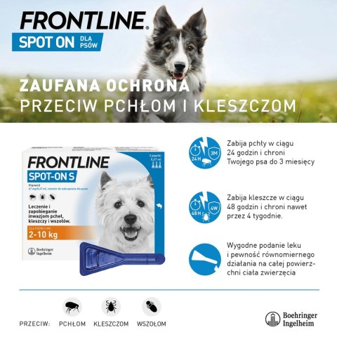 FRONTLINE Spot On Dla Psa 3x2,68ml Frontline (Boehringer Ingelheim) FRONTLINE Spot On Dla Psa 3x2,68ml Frontline (Boehringer Ingelheim)