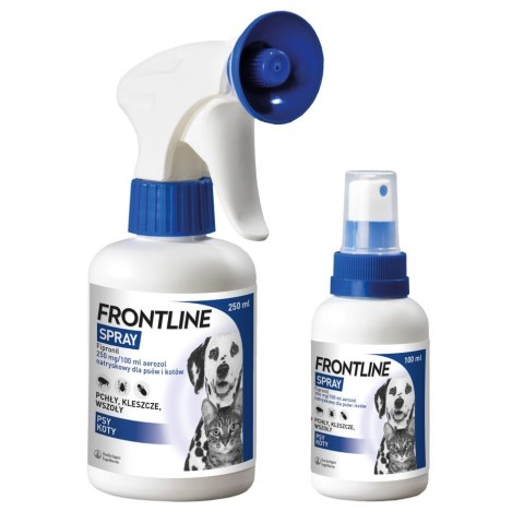 FRONTLINE Spray Dla Psów I Kotów 250ml Frontline (Boehringer Ingelheim) FRONTLINE Spray Dla Psów I Kotów 250ml Frontline (Boehringer Ingelheim)