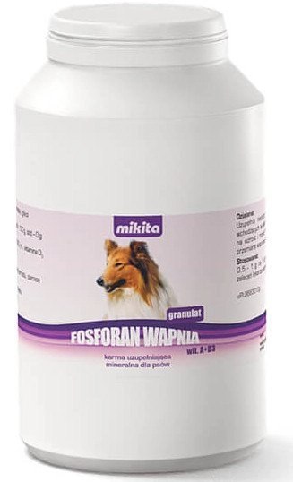 Mikita Fosforan Wapnia Wit. A+D3 Granulat 500g Mikita Mikita Fosforan Wapnia Wit. A+D3 Granulat 500g Mikita