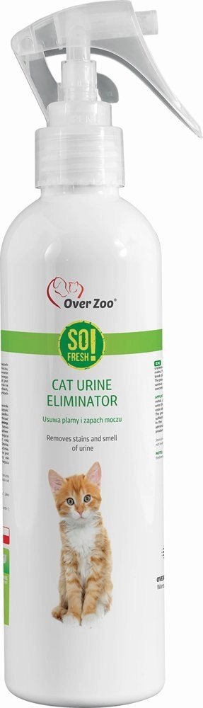 OVER ZOO So Fresh! Cat Urine Eliminator Usuwa Plamy I Zapach Moczu 250ml Over Zoo OVER ZOO So Fresh! Cat Urine Eliminator Usuwa Plamy I Zapach Moczu 250ml Over Zoo