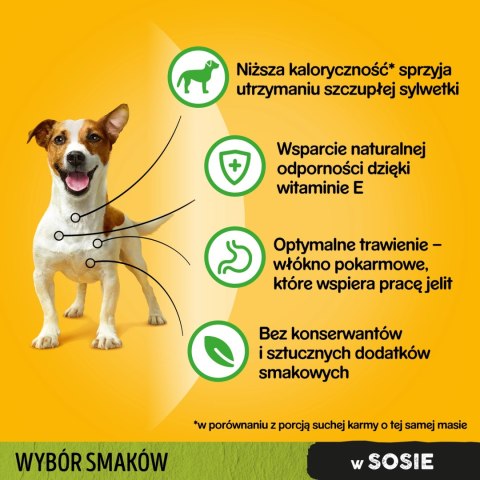 Pedigree Mokra Karma Dla Dorosłych Psów Saszetka Mix Smaków (Z Kurczakiem I Warzywami, Z Wołowiną I Warzywami, Z Indykiem I Marc Pedigree Pedigree Mokra Karma Dla Dorosłych Psów Saszetka Mix Smaków (Z Kurczakiem I Warzywami, Z Wołowiną I Warzywami, Z Indykiem I Marc Pedigree