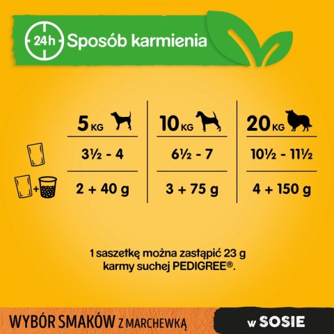 Pedigree Mokra Karma Dla Dorosłych Psów W Sosie (Z Wołowiną I Jagnięciną, Z Indykiem I Marchewką) 4x100g Pedigree Pedigree Mokra Karma Dla Dorosłych Psów W Sosie (Z Wołowiną I Jagnięciną, Z Indykiem I Marchewką) 4x100g Pedigree