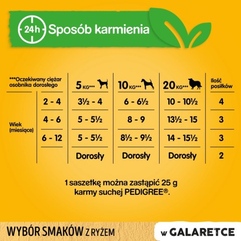 Pedigree Mokra Karma Dla Szczeniąt W Galaretce (Z Kurczakiem I Ryżem, Z Wołowiną I Ryżem) 4x100g Pedigree Pedigree Mokra Karma Dla Szczeniąt W Galaretce (Z Kurczakiem I Ryżem, Z Wołowiną I Ryżem) 4x100g Pedigree