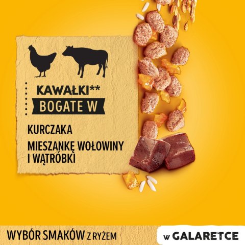 Pedigree Mokra Karma Dla Szczeniąt W Galaretce (Z Kurczakiem I Ryżem, Z Wołowiną I Ryżem) 4x100g Pedigree Pedigree Mokra Karma Dla Szczeniąt W Galaretce (Z Kurczakiem I Ryżem, Z Wołowiną I Ryżem) 4x100g Pedigree